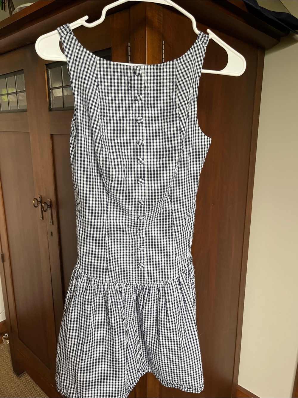 Gingham seersuckers dress